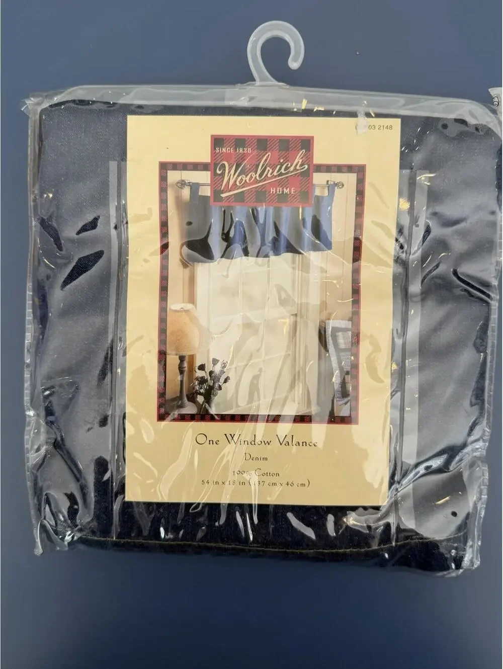Woolrich Denim Valance 54X18 New In Package